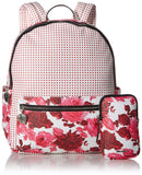 Betsey Johnson Large PVC Floral Backpack, Pink
