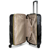 Badgley Mischka Contour Hard Expandable Spinner Luggage Set (3 Piece) (Black)