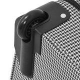 London Fog Cambridge II 44" Wheeled Garment Bag, Black White Houndstooth