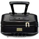 Badgley Mischka Diamond Hard Expandable Spinner Suitcase (Black, Medium)