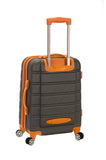 Rockland Melbourne 20" Expandable Abs Carry On, Charcoal
