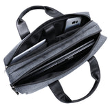 Vangoddy Chrono Grey Rugged Tote Crossbody Shoulder Bag for Lenovo Flex 3 | IdeaPad | ThinkPad E L P Series 15.6" Laptop + Sync and Charge Cable