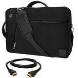 VanGoddy Black Slate 3-in-1 Hybrid Laptop Bag for Lenovo ThinkPad/Miix/Yoga/Ideapad/Flex/ChromeBook / 11"-13inch + 12FT HDMI Cable