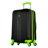 Olympia Apache 3pc Hardcase Spinner Set, Black/Lime