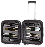 VinGardeValise - Up to 8 Bottles & All Purpose Wine Travel Suitcase (Black)