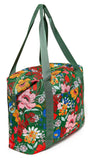 Ban.do Getaway Weekender Bag, Carry On Bag with Exterior Sleeve to Secure to Luggage, Superbloom