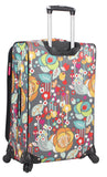 Lily Bloom Luggage 3 Piece Softside Spinner Suitcase Set Collection (Bliss)