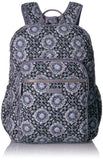Vera Bradley Iconic XL Campus Backpack, Signature Cotton, Charcoal Medall