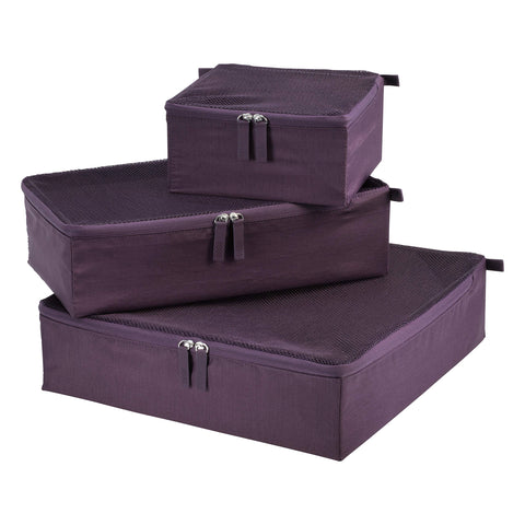 Ricardo Beverly Hills Essentials 2.0 3pc Packing Cubes (Aubergine)