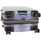Aimee Kestenberg Women's Ivy 24" Hardside Expandable 8-Wheel Spinner Checked Luggage, Marine Python
