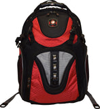 SwissGear® Maxxum Double Zipper Backpack With 16" Laptop Pocket, Black/Red