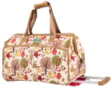 Lily Bloom 20" Wheeled Duffel (Forest Owl)
