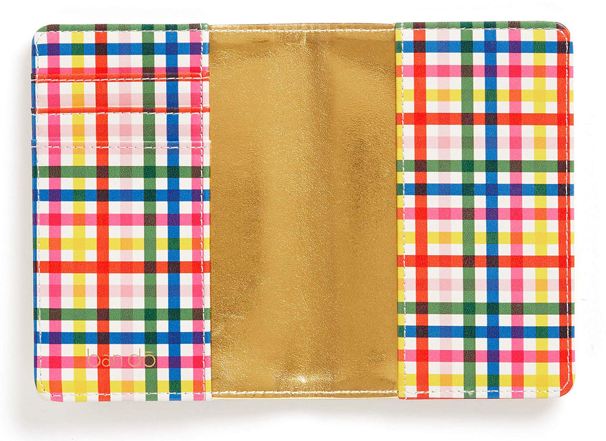 ban.do Women's Getaway Leatherette Passport Holder/Cover with Card Slots, Have the Best Time