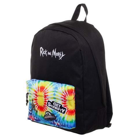 Rick And Morty Tye Dye Backpack  Rick And Morty Inspired Tye Dye Bag