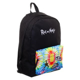 Rick And Morty Tye Dye Backpack  Rick And Morty Inspired Tye Dye Bag