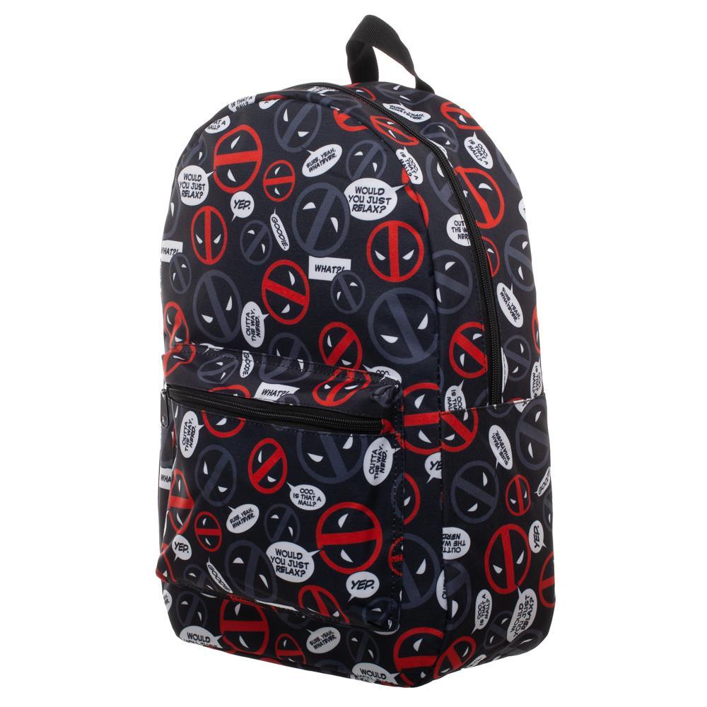Marvel Deadpool Backpack Rucksack Shop Marvel Deadpool Bag Sublimated Backpack – Luggage Factory