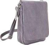 LeDonne Leather Vertical Flap Over Shoulder Bag