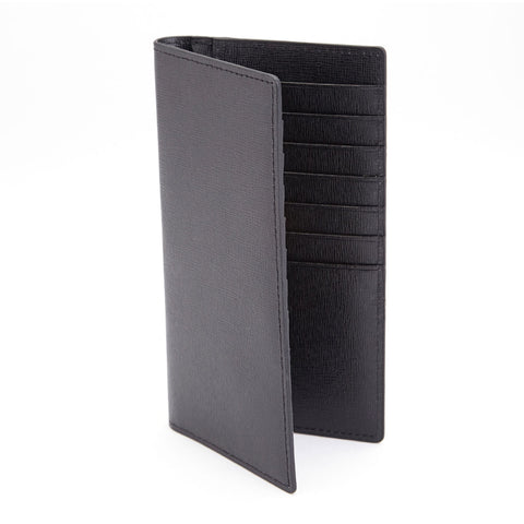 Royce Leather RFID Bifold Credit Card Wallet in Italian Saffiano