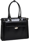 McKlein W Series Winnetka Leather ladies Briefcase w/Removable Sleeve - Luggage Factory