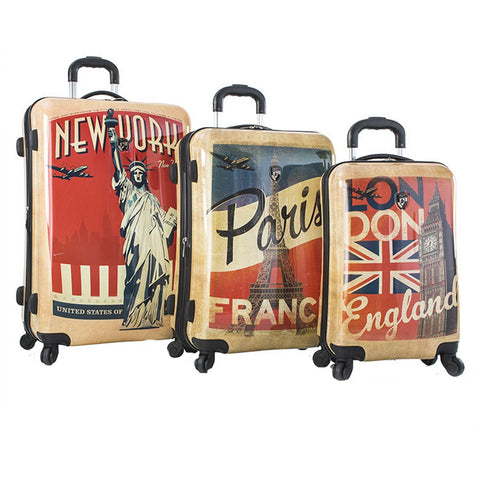 Heys Vintage Traveller 3 Piece Expandable Spinner Set 