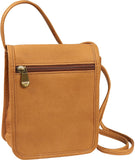 LeDonne Leather Flap Over Mini Crossbody Bag