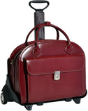 McKlein W Series Glen Ellyn Leather Wheeled Ladies Case