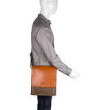 Hidesign Aiden Canvas Medium Messenger Bag