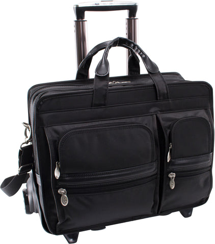 McKlein P Series Clinton Nylon 17in Wheeled Laptop Case