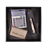 Royce Leather Executive Desktop Organizer Tray