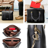 VanGoddy Meka Authentic Leather Laptop Carrier with Mouse and Flash Drive for HP EliteBook/ProBook/Spectre/Pavilion 10"-12inch