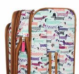 Lily Bloom Luggage 3 Piece Softside Spinner Suitcase Set Collection (Totally Paw Some)