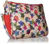Lighten Up Laptop Messenger Messenger Bag, Falling Flowers Neutral, One Size