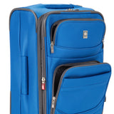 Delsey Luggage D-Lite Softside 21-Inch Carry-On Lightweight Expandable Spinner (Blue)
