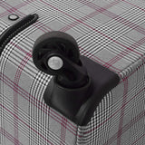 London Fog Knightsbridge 4-Pc Set (Grey/Burgundy Glen Plaid)