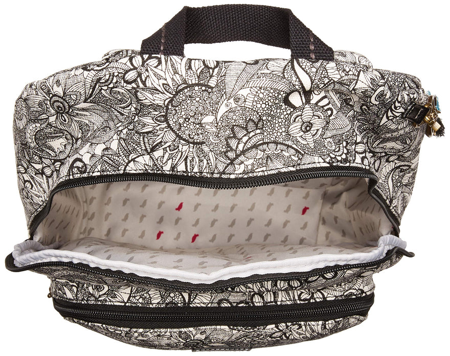 Sakroots Unisex-adults Artist Circle Medium Backpack, Black/White Spirit Desert