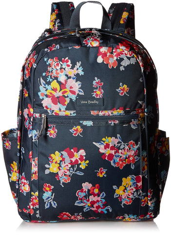 Vera Bradley Women's Lighten Up Grand Backpack, Tossed Posies