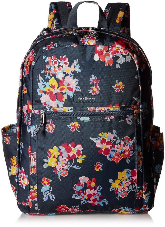 Vera Bradley Women's Lighten Up Grand Backpack, Tossed Posies