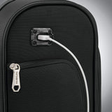 Samsonite SoLyte DLX Softside Luggage, Midnight Black, Underseat