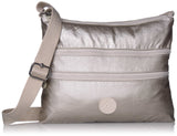 Kipling Women's Alvar Crossbody Bag, cloud Metal, One Size