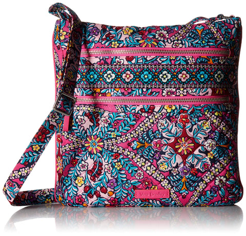 Vera Bradley Signature Cotton Triple Zip Hipster, Kaleidoscope