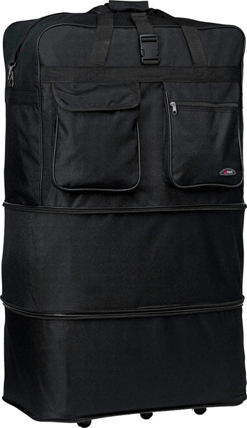 Charlie Sport Expandable Wheel Bag Luggage Printed Black, 36