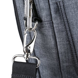 Vangoddy Chrono Grey Rugged Tote Crossbody Shoulder Bag for Lenovo Flex 3 | IdeaPad | ThinkPad E L P Series 15.6" Laptop + Sync and Charge Cable