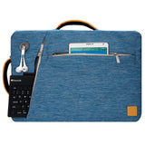 VanGoddy Slate Blue Convertible Laptop Bag with Mouse and USB Hub for Apple iPad Pro, iPad 9.7" to 12.9-inch
