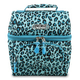 J World New York Corey Lunch Bag, Mint Leopard