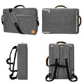 VanGoddy Slate Gray Convertible Laptop Bag with USB Hub, Mouse, HDMI Cable for Apple iPad Pro, iPad 9.7" to 12.9-inch