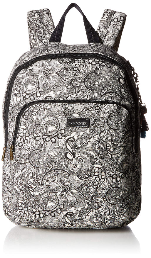 Sakroots Unisex-adults Artist Circle Medium Backpack, Black/White Spirit Desert