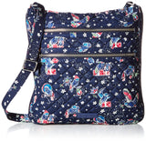 Vera Bradley Women's Iconic Triple Zip Hipster Holiday Owls One Size