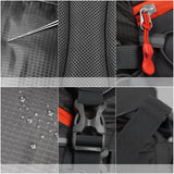 TERRA PEAK Adjustable Hiking Backpack for Men Women Graphite/Orange 65L+20L