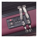 DELSEY Paris Luggage Cruise Lite Hardside 21" Carry on Exp. Spinner with Front Pocket, Black Cherry