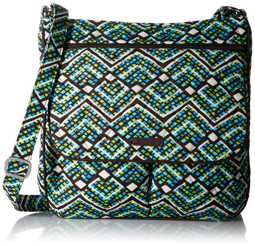 Vera Bradley Signature Cotton Double Zip Mailbag, Rain Forest